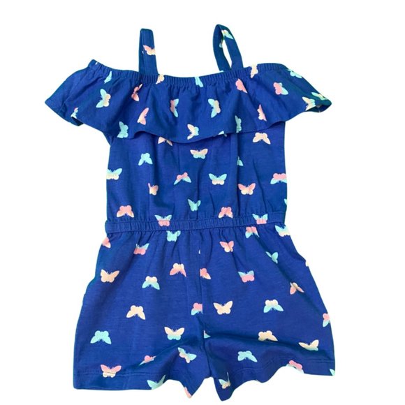 Pekkle Girls 2-Piece Dress & Romper Set | Ice Cream & Butterfly Prints - Picture 2 of 3